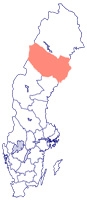 Västerbotten is about the same size as Denmark but has only 1/16th the population.